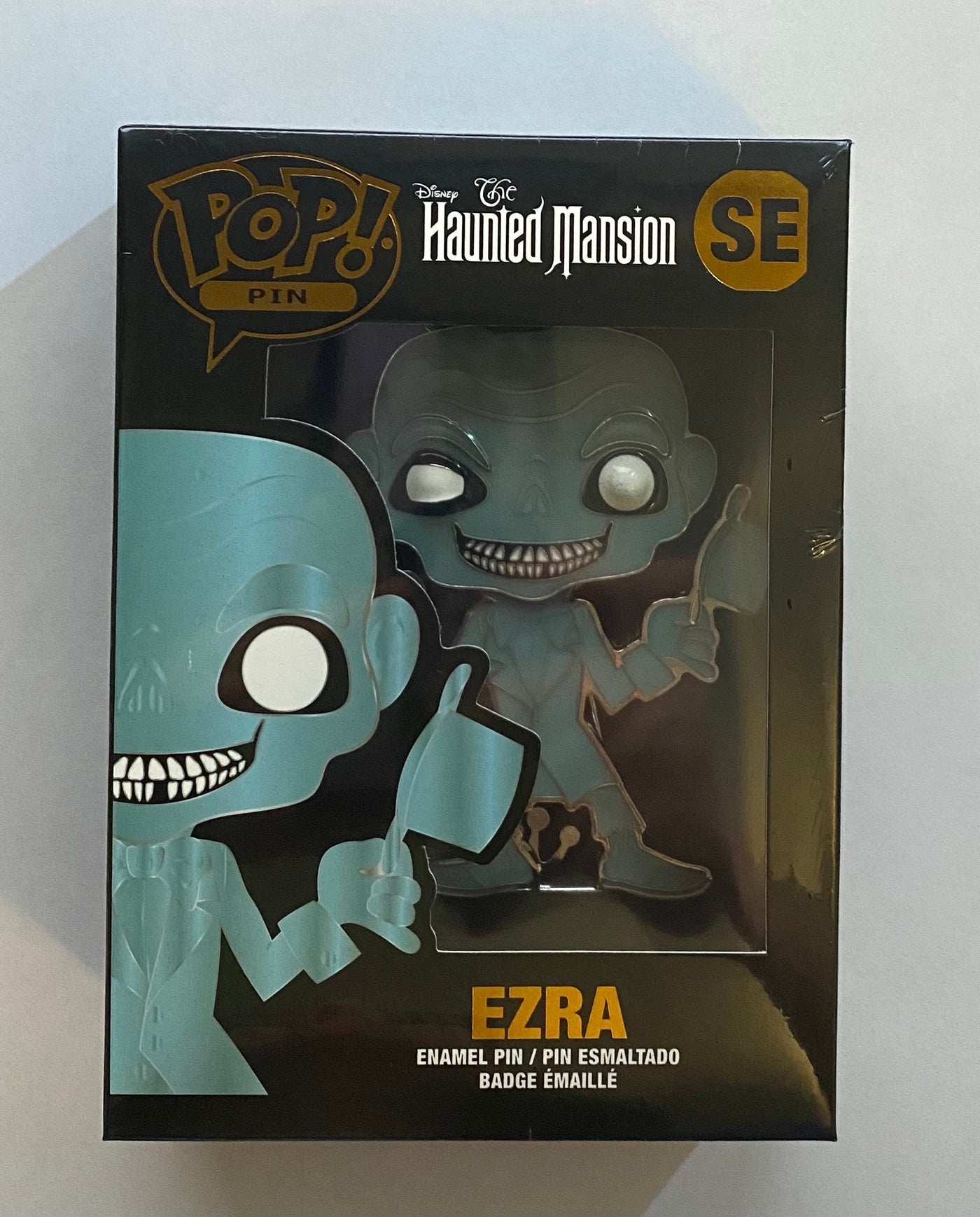Disney Parks Haunted Mansion Ezra Funko Pop! Enamel Pin New with Box
