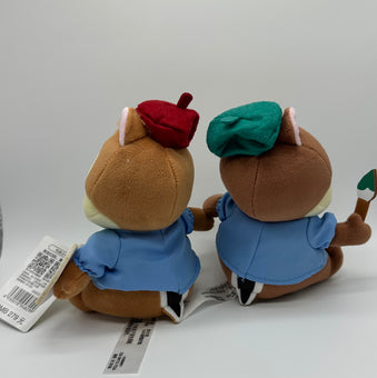 Disney Hong Kong Chip 'n Dale Autumn Collection Artist Palette Plush New w Tags