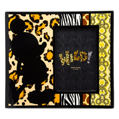 Disney Parks Animal Kingdom Mickey Animal Print Photo Frame 4 x 6 New with Tags