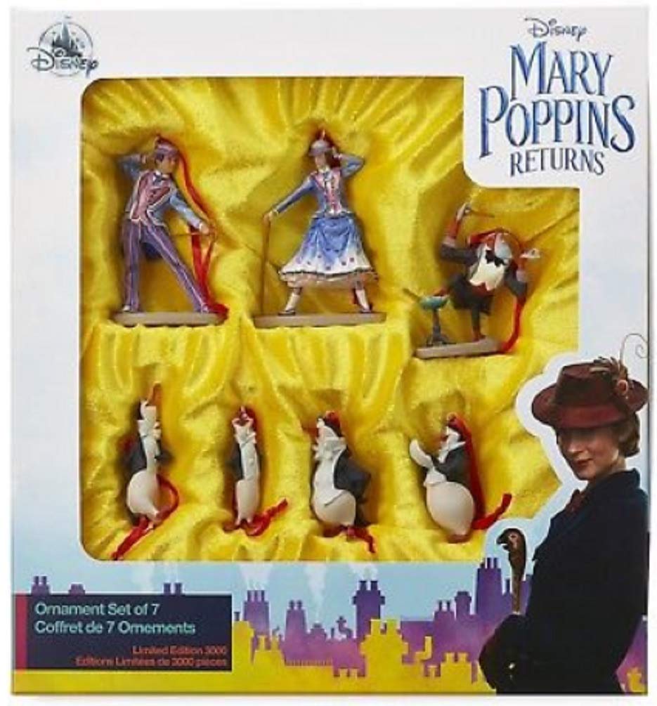 Disney Mary Poppins the Return Ornament Set Limited Edition New with Box