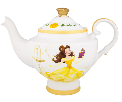 Disney Parks Belle Teapot Beauty And The Beast Ceramic New With Tags