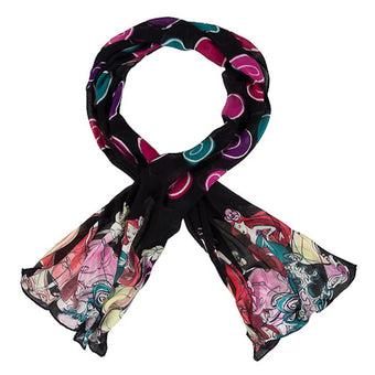 Disney Parks Scarf Runway Princesses Black New with Tag