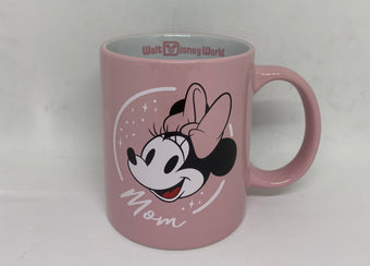 Disney Parks WDW Minnie Mom Pink Ceramic Coffee Mug New