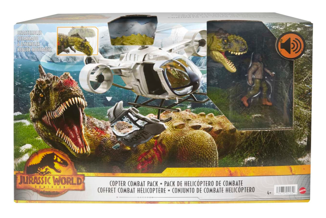 Jurassic World Copter Combat Pack Action Figure Toy New With Box