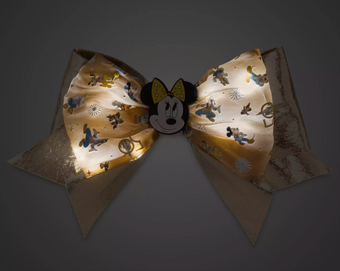 Disney Walt Disney World 50th Minnie Mouse Light-Up Hair Bow New
