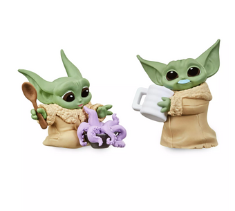 Disney The Child Tentacle Soup Surprise and Blue Milk Mustache Figure Set New