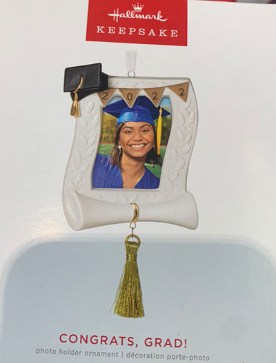 Hallmark 2022 Congrats, Grad! Photo Frame Christmas Ornament New With Box