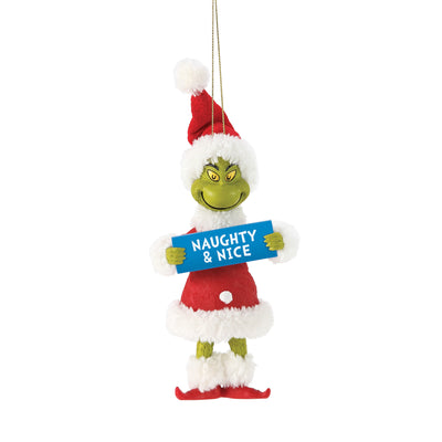 Dr. Seuss GrinchNaughty & Nice Ornament New