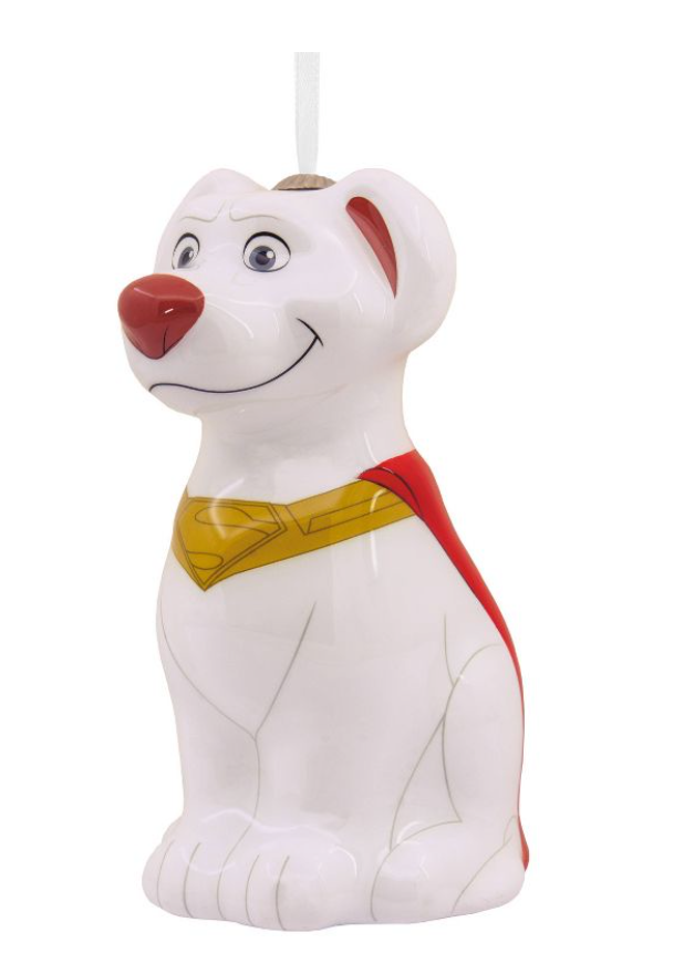 Hallmark 2022 DC Comics Krypto Decoupage Christmas Ornament New with Tag