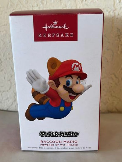 Hallmark 2022 Nintendo Super Mario Raccoon Christmas Ornament New With Box