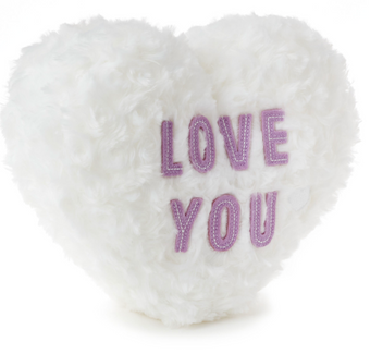 Hallmark Valentine Love You Candy Heart Recordable Plush New with Tag