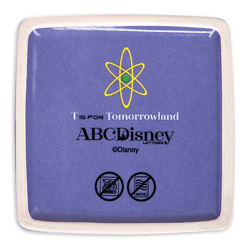 Disney Parks ABC Letters T is for Tomorrowland Ceramic Trinket Box New