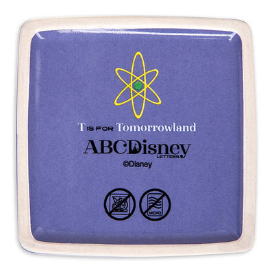 Disney Parks ABC Letters T is for Tomorrowland Ceramic Trinket Box New