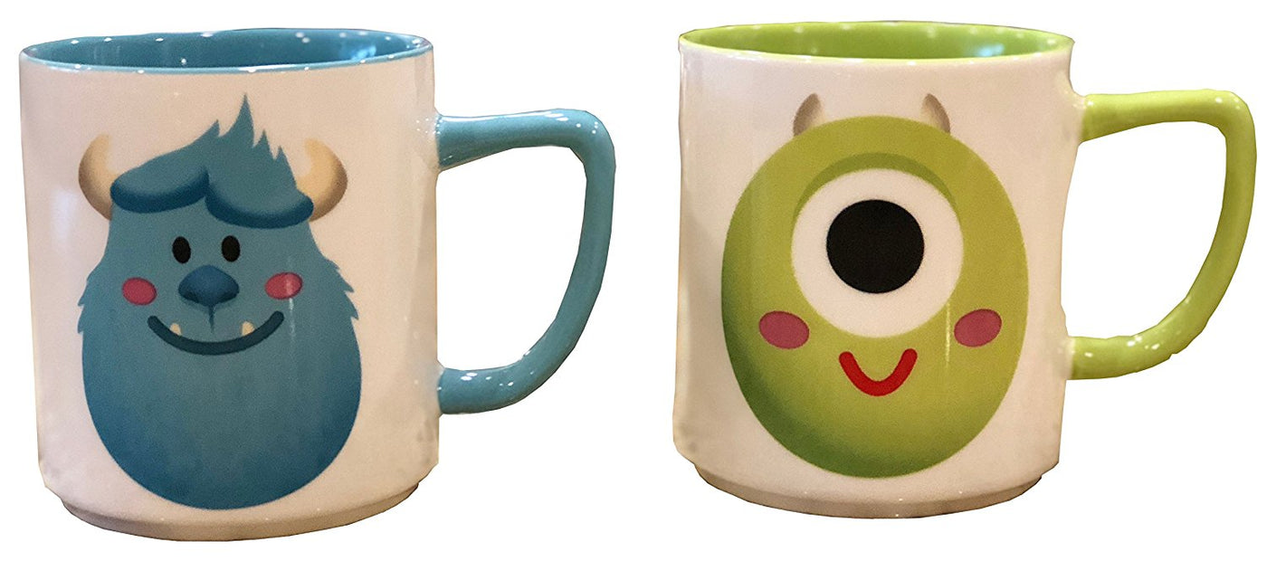 Disney Parks Shanghai Monsters Inc. Sulley and Mike So Little So Cute Mug Set