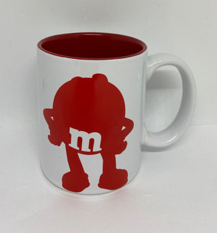 M&M's World Red Silhouette It's Not Easy Being This Amazing Coffee Mug New