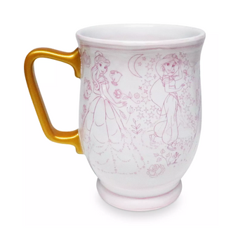 Disney Princess Sketch Coffee Mug New