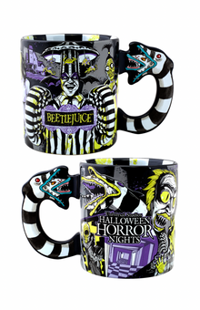 Universal Studios Halloween Horror Nights 2021 BEETLEJUICE Molded Mug New