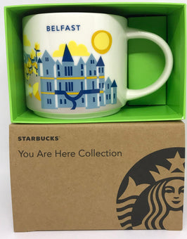 Starbucks You Are Here Belfast Northern Ireland Ceramic Coffee Mug New with Box