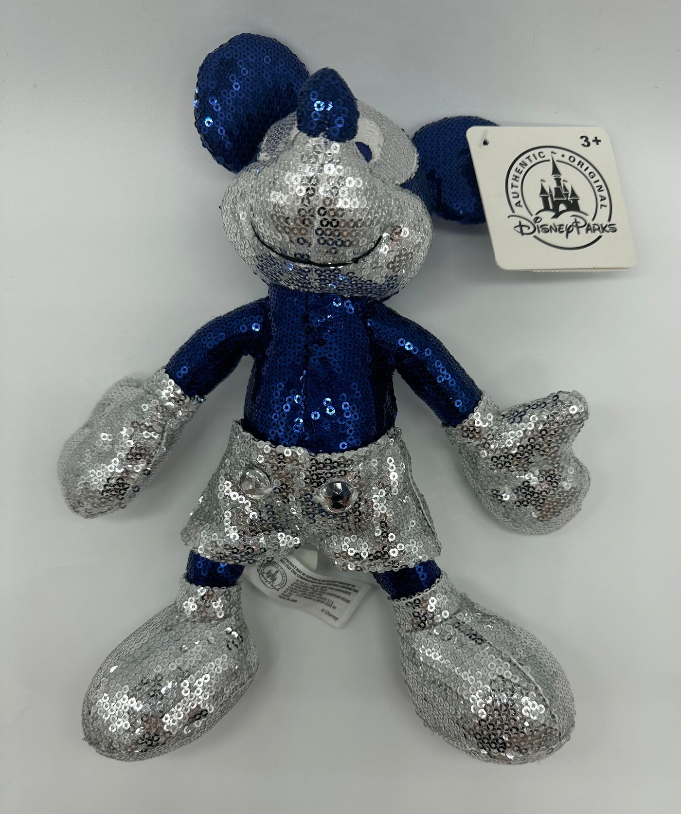 Disney Parks 60th Anniversary Sequin Mickey Plush New with Tag