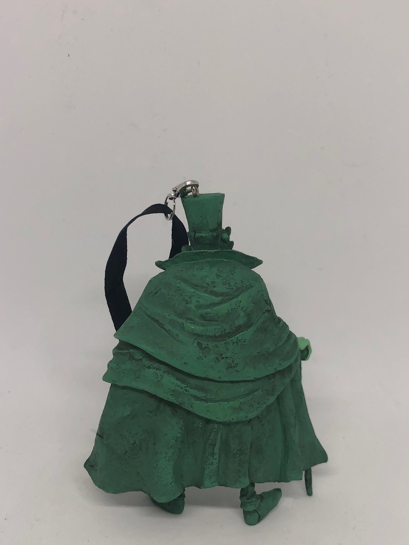 Disney Parks Haunted Mansion Green Hatbox Ghost Figural Ornament New with Tag