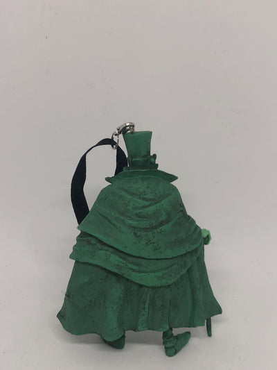 Disney Parks Haunted Mansion Green Hatbox Ghost Figural Ornament New with Tag