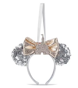 Disney Parks Minnie Fantasyland Castle Ear Headband Ornament New with Tags