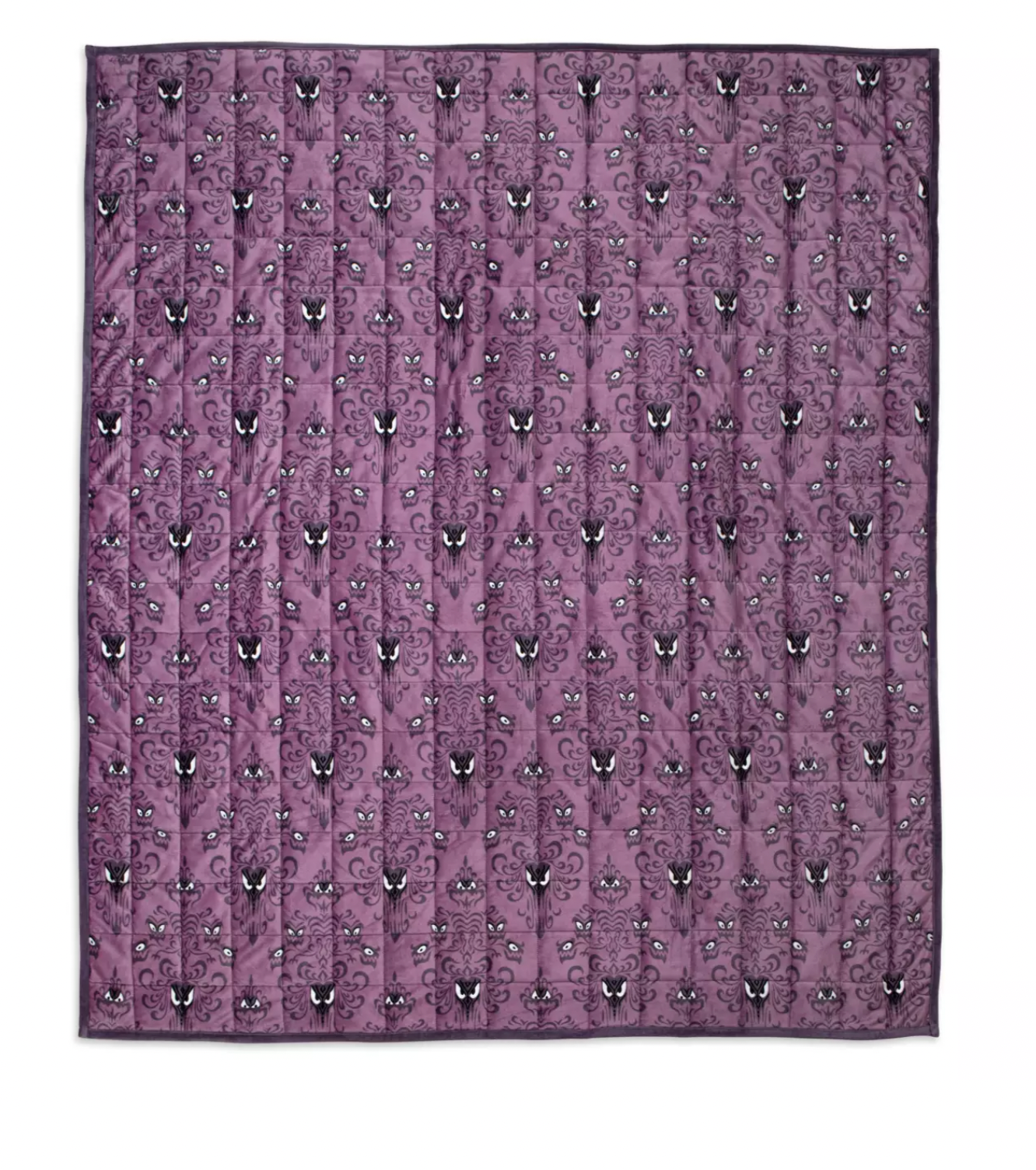 Disney Parks The Haunted Mansion Wallpaper Weighted Quilted Throw New with Tag