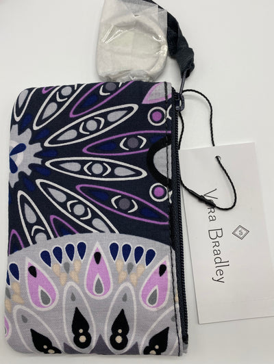 Vera Bradley Cotton Zip ID Case Mimosa Medallion New with Tag