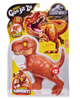Jurassic World Heroes of Goo Jit Zu Stretch T-Rex Dinosaur Pack Toy New With Box