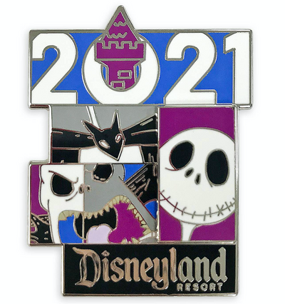 Disney Parks Disneyland 2021 The Nightmare Before Christmas Jack Pin New w Card