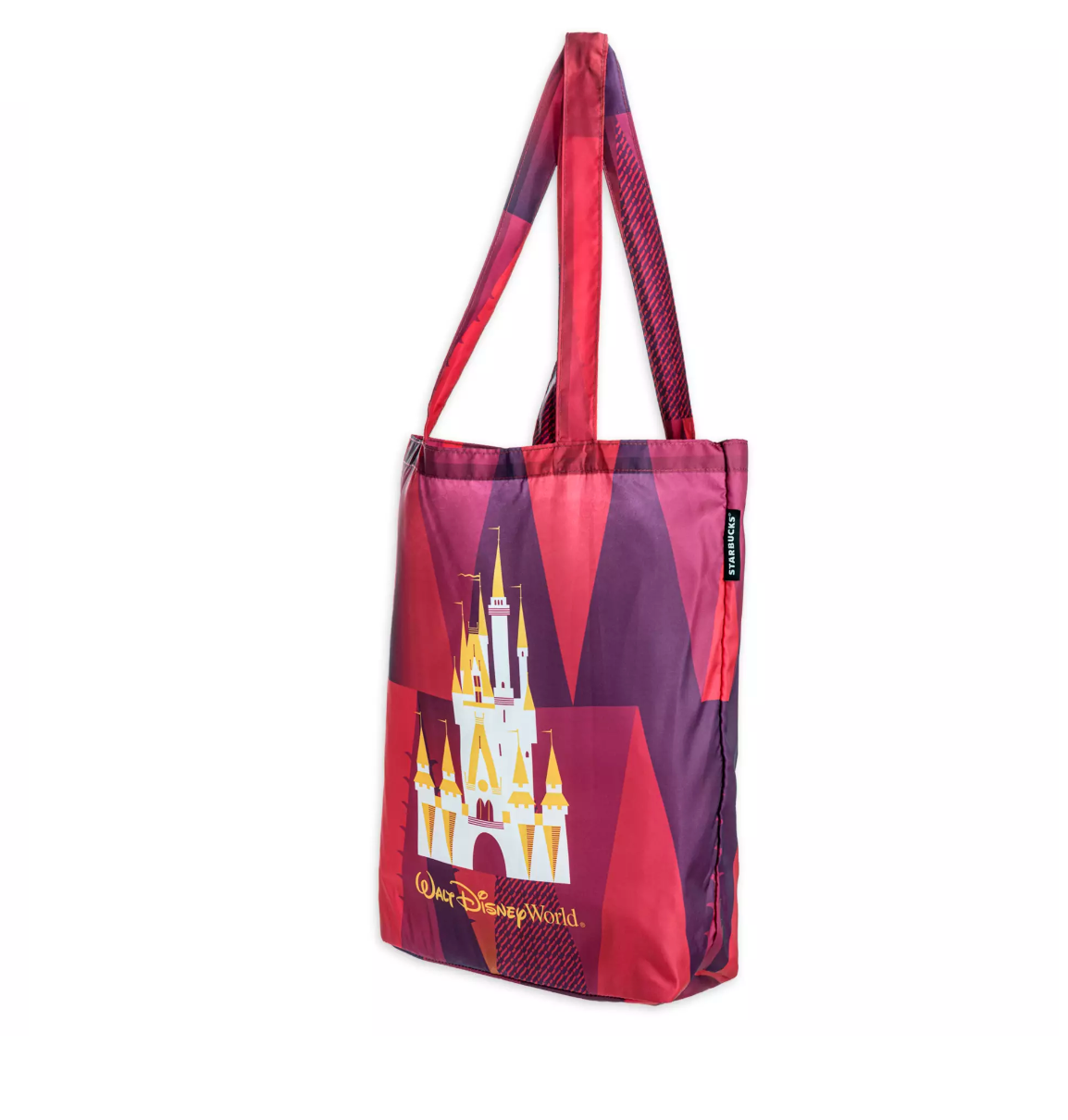 Disney Walt Disney World Starbucks Cinderella Castle Reusable Tote Bag New Tag