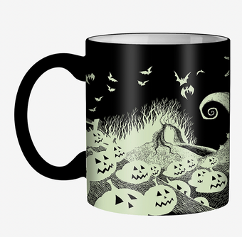 Disney The Nightmare Before Christmas Jack Tombstone Glow In The Dark Mug New