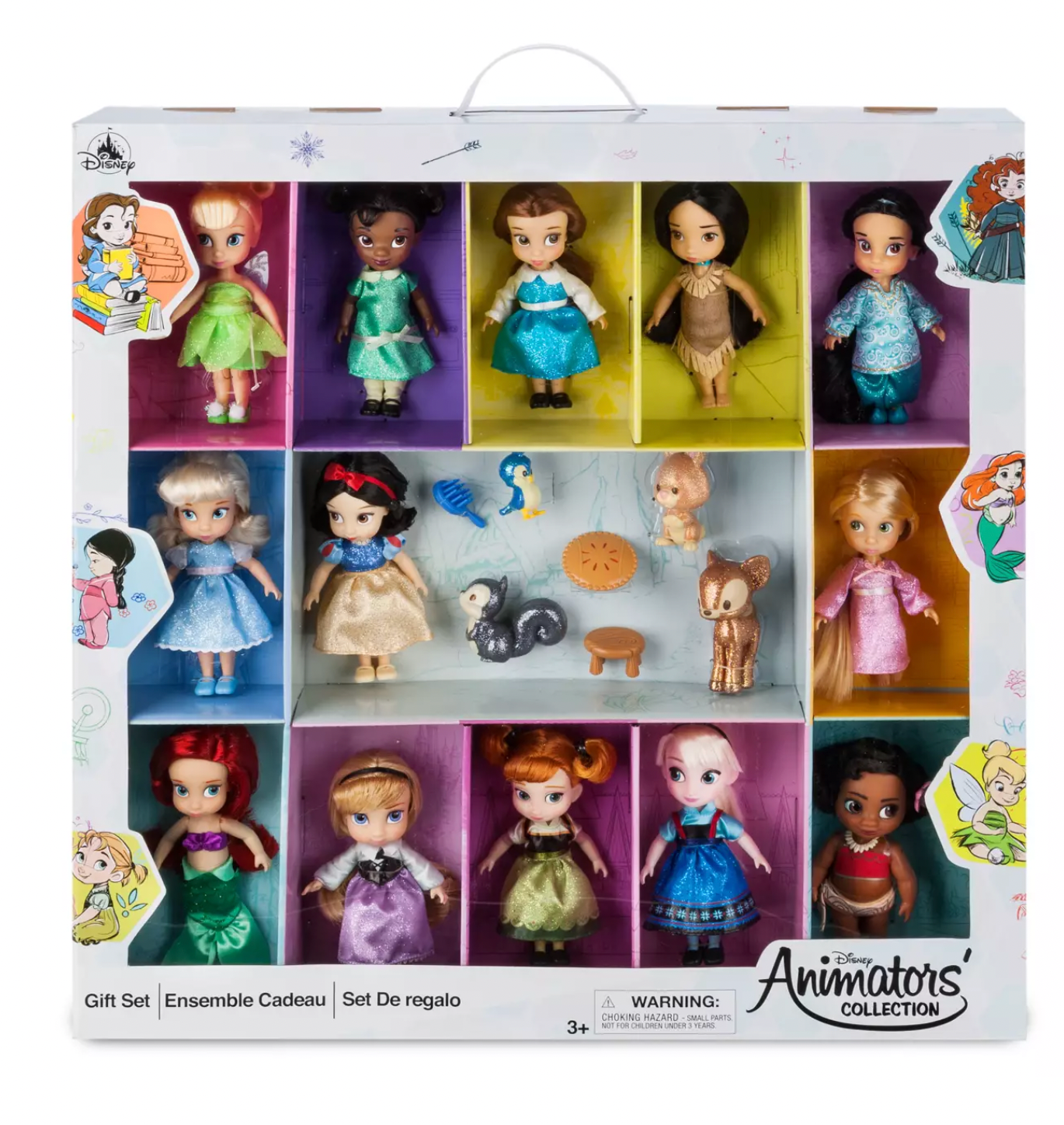 Disney Animators' Collection 13 Princess Mini Doll Gift Set Toy New with Box