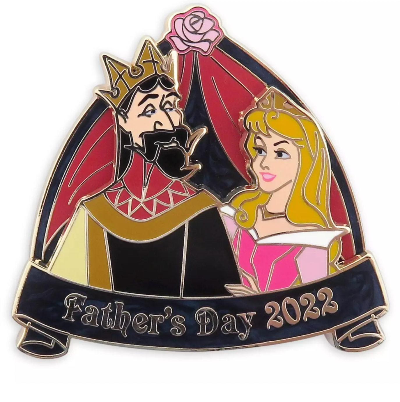 Disney King Stefan and Princess Aurora Father's Day Pin 2022 Limited New Card