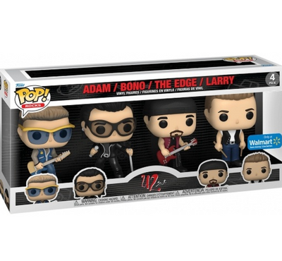 Funko Pop! Rocks U2 Adam Bono The Edge Larry 4PK Vinyl Figure Exclusive New Box