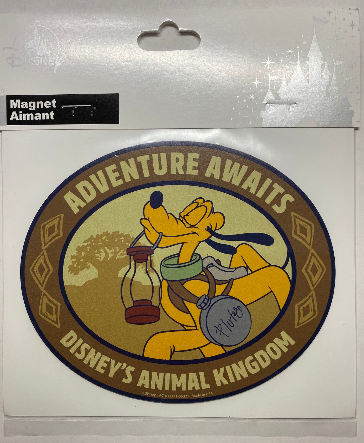 Disney Parks Animal Kingdom Pluto Adventure Awaits Magnet New Sealed