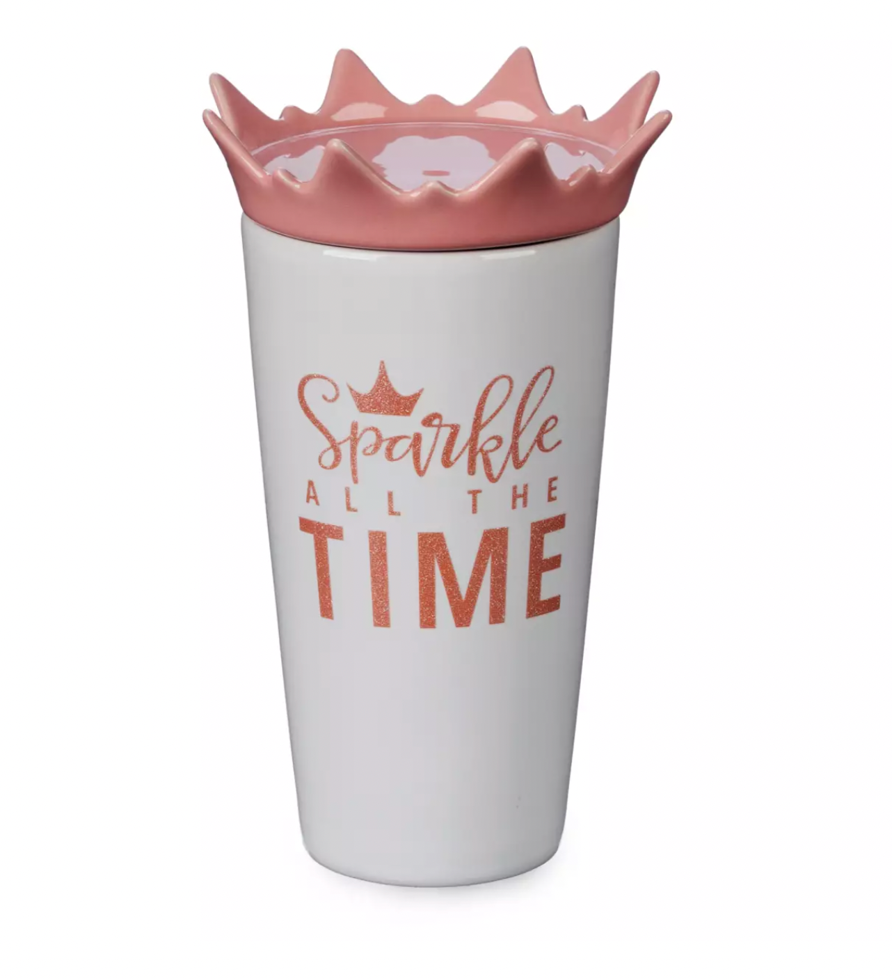 Disney Princess Aurora Belle Jasmine Sparkle All The Time Ceramic Travel Mug New