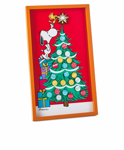 Hallmark Christmas Peanuts Snoopy and Woodstock Magnetic Countdown Calendar Sign