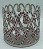 Bath and Body Works 2022 Christmas Peppermint Lane 3 Wick Candle Holder New