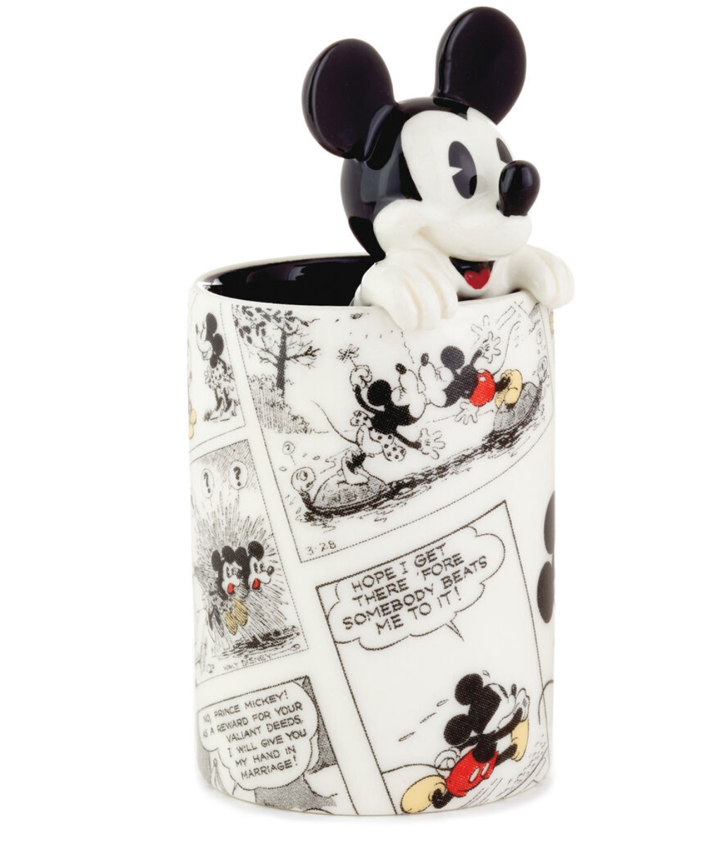 Hallmark Disney Mickey Mouse Dimensional Ceramic Pencil Holder New