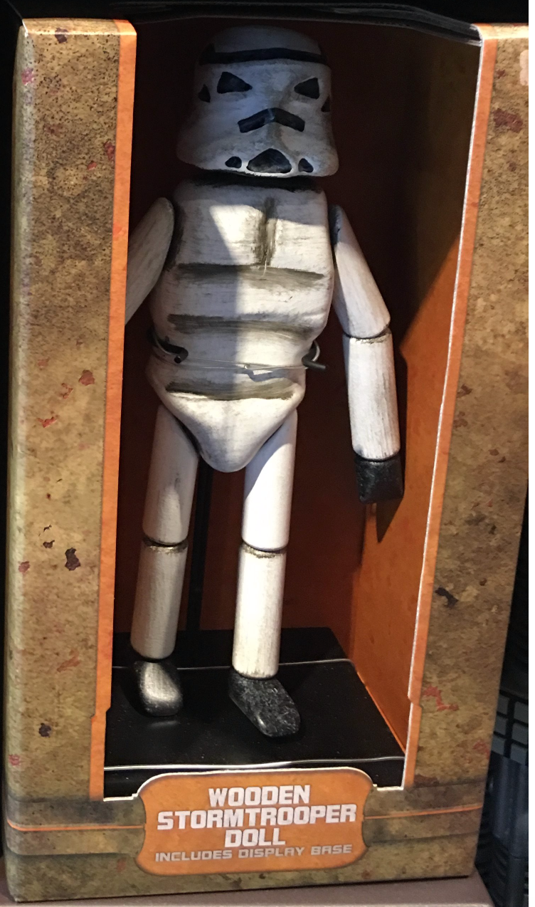 Disney Parks Star Wars Galaxy's Edge Wooden Stormtrooper Doll Toy Figurine