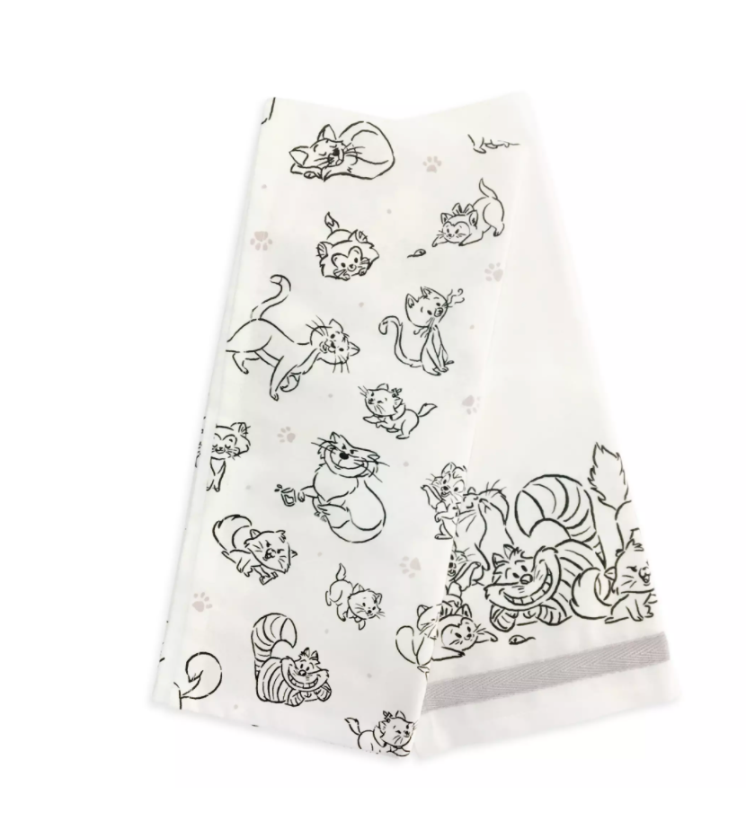 Disney Parks I'm a Cat Person Dish Kitchen Towel Set New with Tag