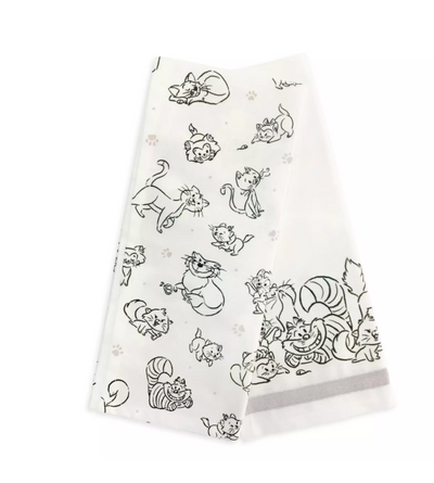 Disney Parks I'm a Cat Person Dish Kitchen Towel Set New with Tag