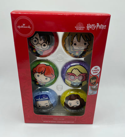 Hallmark Peanuts Harry Potter Tin Christmas Ornament Set of 6 New with Box