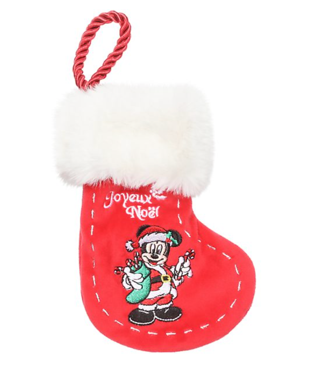 Disney Parks Disneyland Paris Mickey Mouse Baby Stocking Plush Ornament New Tag