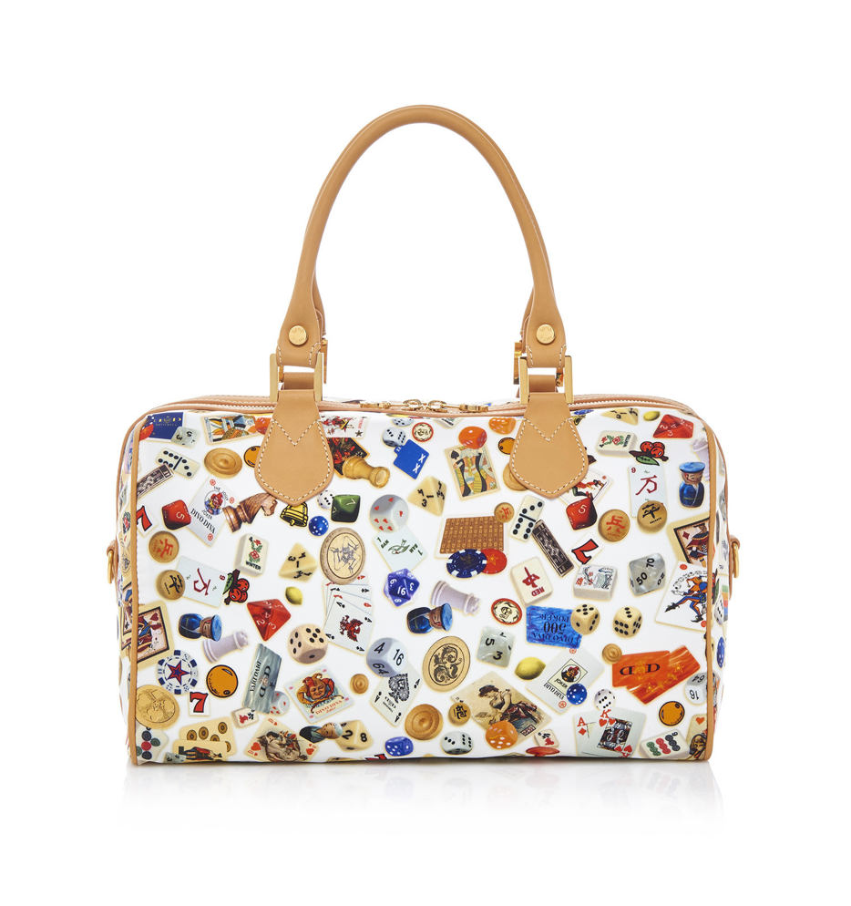 Monaco Life is a Game White Satchel Bag Made in Italy by Divo Diva New