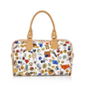 Monaco Life is a Game White Satchel Bag Made in Italy by Divo Diva New