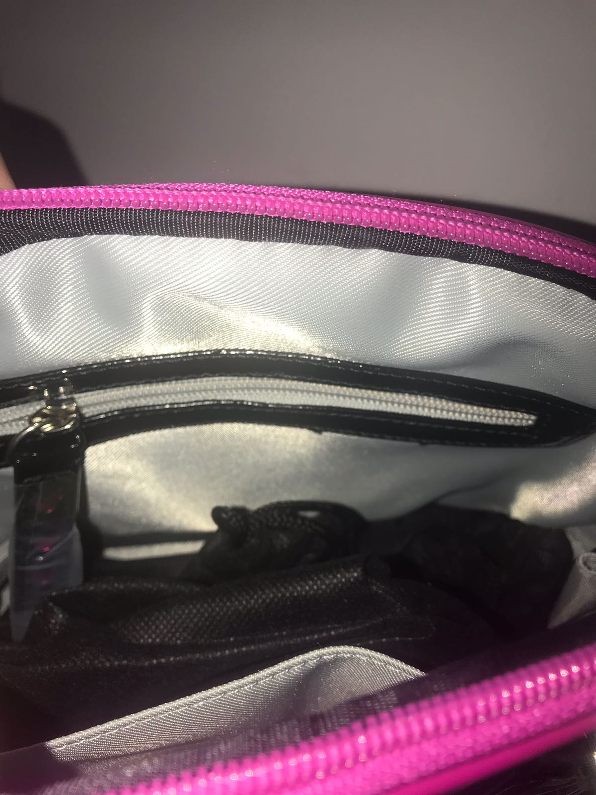Disney Parks Shanghai Minnie & Mickey Icon Pink Metallic Handbag New with Tags