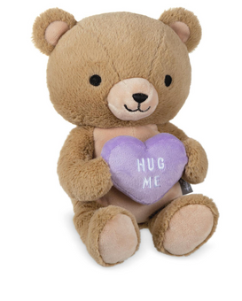 Hallmark Valentine Teddy Bear With Hug Me Candy Heart Plush New with Tag