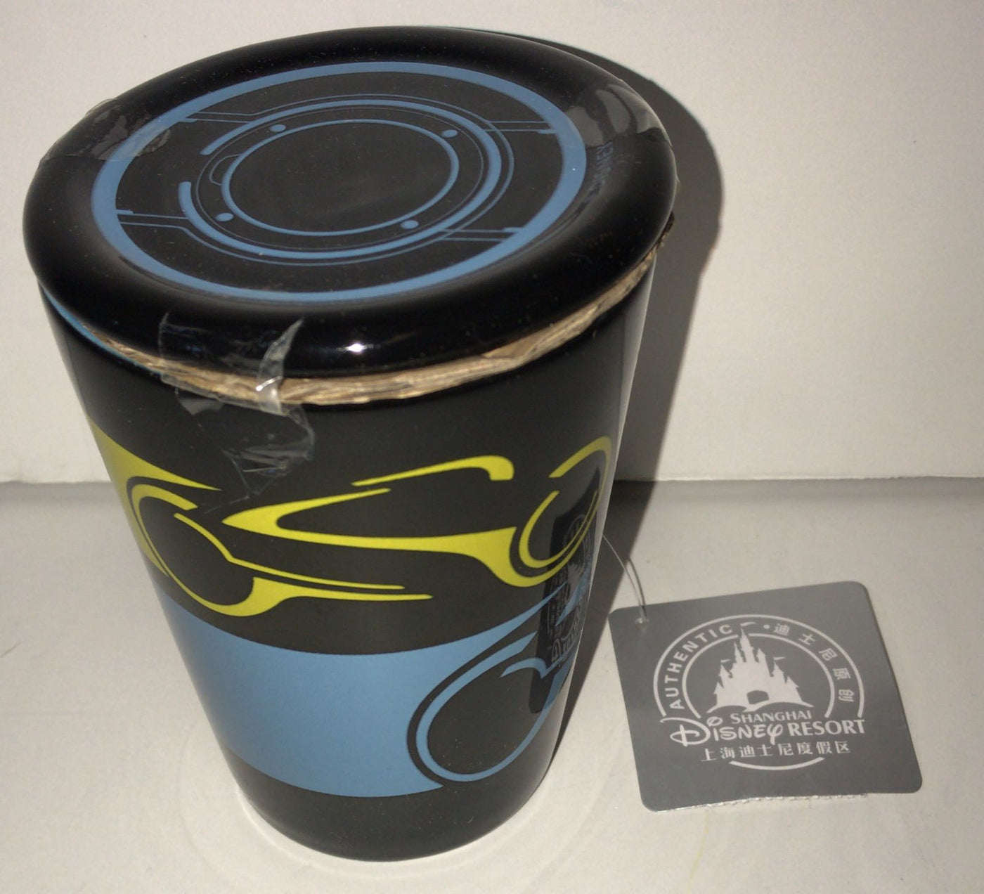 Disney Parks Shanghai Tron Lightcycle Power Run Coffee Mug with Lid New with Tag